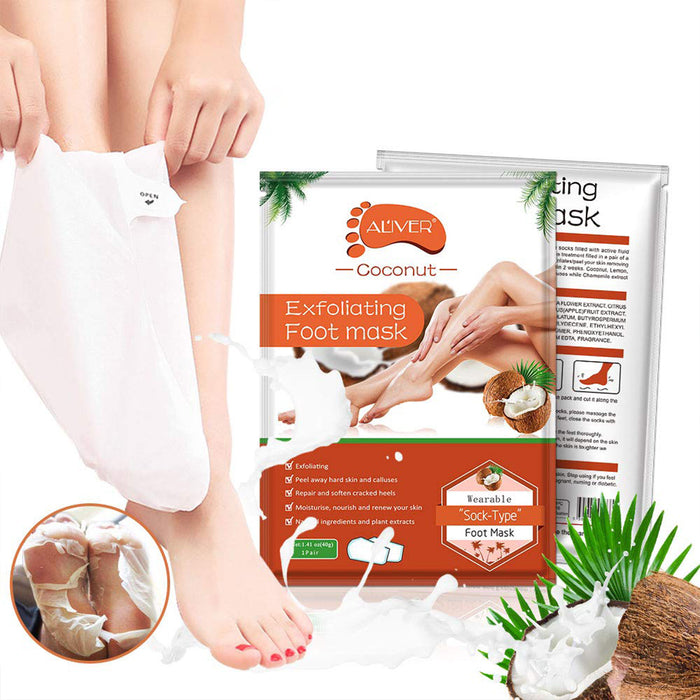 Skin Care Ginseng Extract Remove Foot Dead Skin Mask Foot Care Peeling  Exfoliating Skin Socks Whitening Beauty Feet Care Cream 
