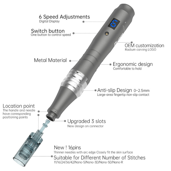 M8 Professional Wireless Micro-Needling Pen
