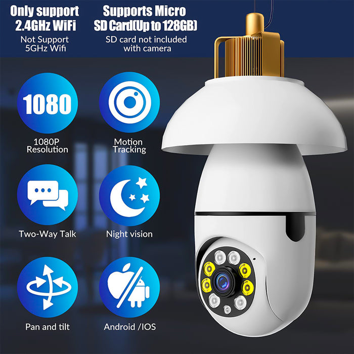 Smart Lightbulb Security Camera