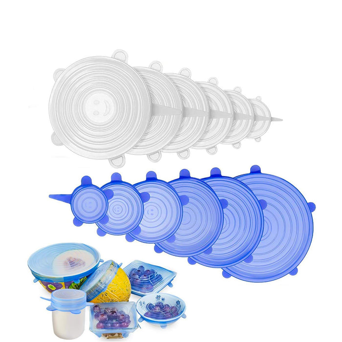 Stretchable Silicone Bowl Covers (12Pcs)